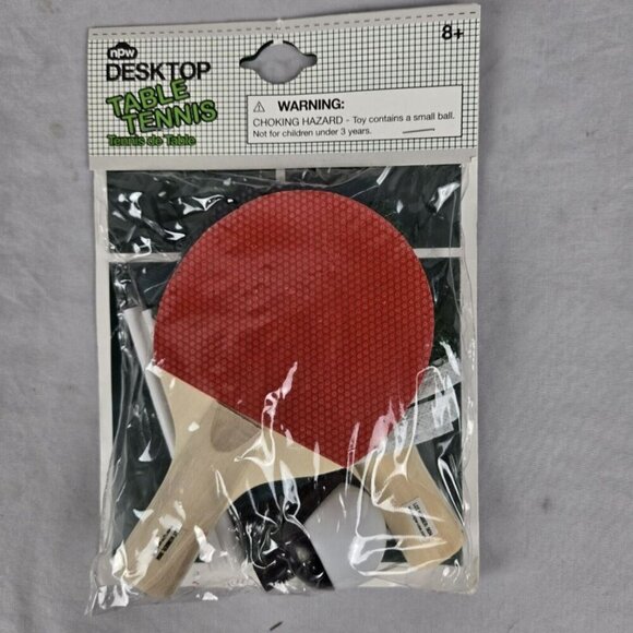 NPW Desktop Table Tennis Portable Ping Pong Paddle Tabletop Set New In Package - Picture 1 of 5